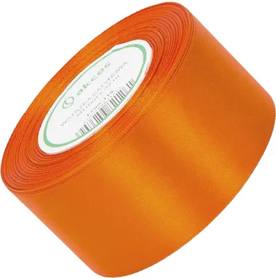 Produktbild von Satinband 50 mm - Orange - 32 Meter