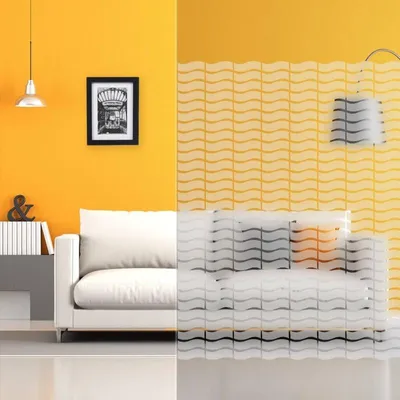 Produktbild von DIMEXACT - DIMEXACT Selbstklebende Dekorfolie mit Motiven für Fenster, Wellenlinien, Breite 1,52 m, Rolle -152 cm x 10 m - en Rouleau