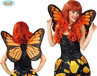 Immagine prodotto di Farfalla Ali Costume Carnevale Animale Carnevale Arancione Ali Adulto Accessorio Colorato Fantasia Look Giocoso Tema Natura Elegante Unico Artistico, Colore: Arancione
