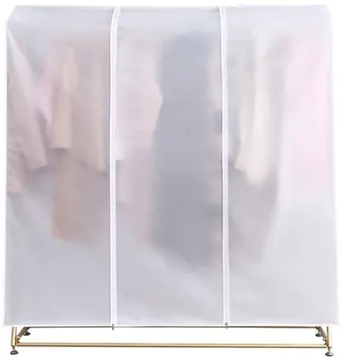 Produktbild von Kleiderbügelhüllen, groß, transparent, 50x150x150cm, Reißverschluss