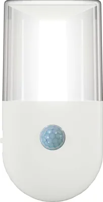 Produktbild von LED Nachtlicht mit Dämmerungssensor & Bewegungsmelder - Zylinderform, transparent, weiß