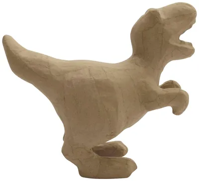 Dinosaurier Figur aus Pappmaché, T-Rex, 18x9x16 cm, zum Basteln