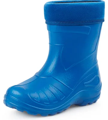 Produktbild von Ladeheid Kinder Mädchen Jungen federleichte Eva Thermo Gummistiefel Regenstiefel gefüttert KL050 (Blau, 30 EU)