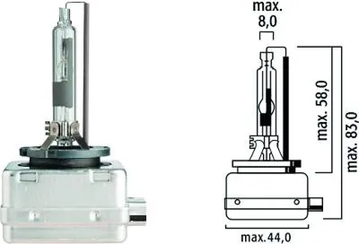 Produktbild von 1x DIEDERICHS LID10007 D3R Xenon Scheinwerfer Glühlampe 35W 42V PK32d-6