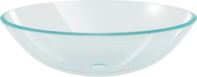 Produktbild von vidaXL Waschbecken gehärtetes Glas 42 cm transparent