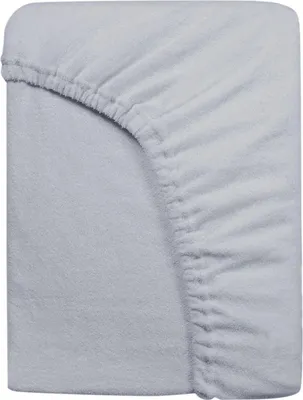 Obrázok produktu pre Vložené prestieradlo s gumičkou, froté 200x220cm svetlosivé