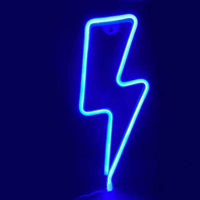 Immagine prodotto di Lampada ACA BLESK, 98 LED al neon, alimentata a batterie (3xAA)/USB, blu, IP20, 34x2x13 cm X04986318