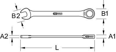 Immagine prodotto di KS TOOLS GEARplus Chiave combinata a cricchetto 24 mm - 503.4224
