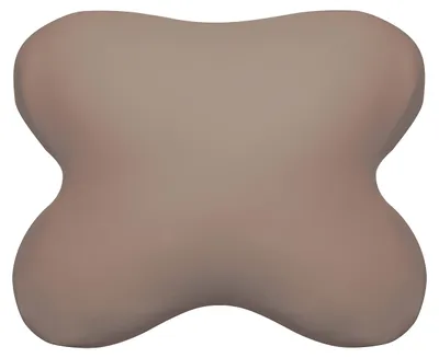 Produktbild von Bezug passend für Tempur All-Around Schlafkissen, 60/56 x 50/48 cm, formbeständiger Jersey-Kissenbezug für Schmetterlingskissen, aus 100% Baumwolle, in der Farbe Toffee.