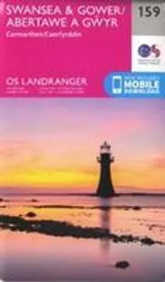 Productafbeelding van Swansea & Gower, Carmarthen 1 : 50 000