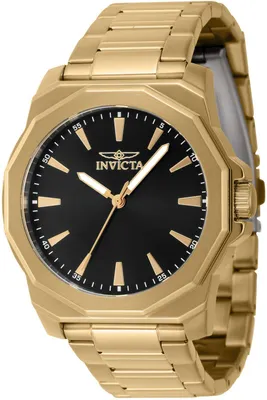 Obrázek produktu pro Invicta Speedway 46839 Pánské Hodinky - Quartz Hnutí - Nerezová Ocel s Černým Ciferníkem - 42 mm