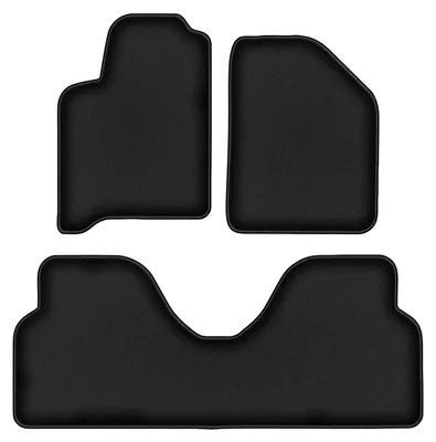 Zdjęcie produktu dla Dywaniki samochodowe premium do Renault Scenic I (1996-2003) minivan welurowe podgumowane czarne