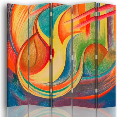 Produktbild von Paravent - Raumteiler Ekstase - Karl Wiener - Dekorativer Raumtrenner cm. 180x170 (5 x)