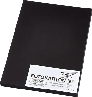 Image de Folia 614/50 90 Carton photo - A4, noir