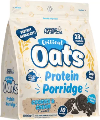 Productafbeelding van Applied Nutrition Critical Oats (600g) Cookies & Cream - Functionele voeding - Eiwitrijke voeding