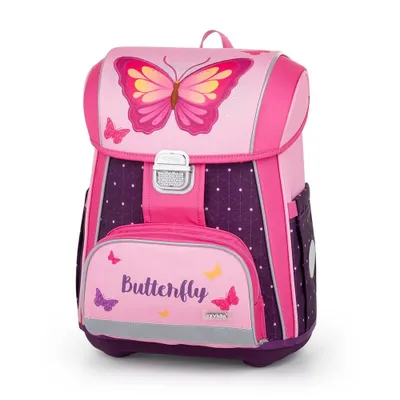 Produktbild von Karton P+P Schulrucksack PREMIUM Schmetterling