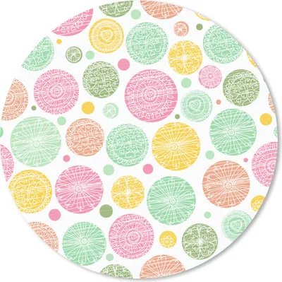 Produktbild von MuchoWow® Mauspad Mousepad Regenbogen - Punkte - Muster 40x40 cm - Mousepads - Maus Mat - Pad - Mausunterlage - Schreibtisch Accessoires
