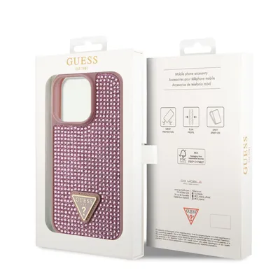 Immagine prodotto di Guess Guhcp14Lhdgtpp Iphone 14 Pro 6.1 Różowy/Pink Hardcase Strass Triangle