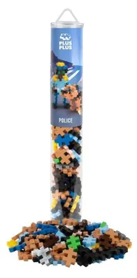 Produktbild von Plus-Plus 100 Tube Kreativ Bausteine Polizist, 3,5 x 3,5 x 27,8 cm