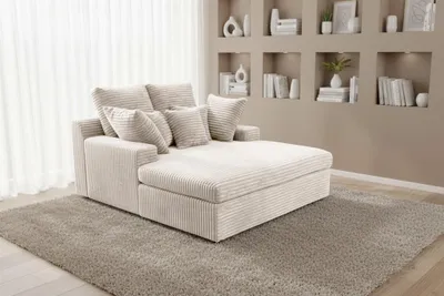Produktbild von Lounge Chaiselongue AROSA Liege in Stoff Tilia Beige