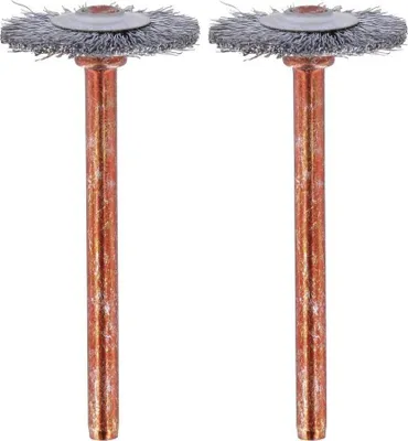 Image de Lot de 2 brosses acier inoxydable couronne pour Dremel - 26150530JA