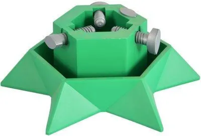 Produktbild von Weihnachtsbaumständer grüner Stern 39,5 cm