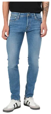 Produktbild von Jack & Jones 12157416, Blau, Jeans, Baumwolle, Elasthan, Polyester, Nicht bleichen, Natürliche Trocknung, Nicht chemisch reinigen