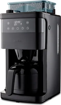 Produktbild von MEDION Kaffeemaschine mit Mahlwerk und Thermoskanne (1 Liter, max. 8 Tassen, 8 Mahlstufen, max. 1000 Watt, Timer, LED Display, Tropfstopp, Permanentfilter, MD19911)