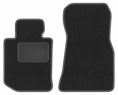 Image de Tapis avant en moquette pour BMW 4 G26 2021-2022 (Gran coupe) – 2 pièces, gris graphite, sur mesure – Wielganizator LUX