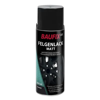 Produktbild von Baufix Felgenlack Schwarz Matt