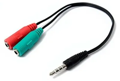 Zdjęcie produktu dla Adapter audio mikrofon słuchawki minijack 3.5 mm zestaw
