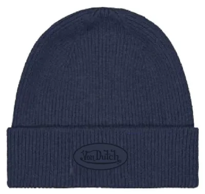 Produktbild von Von Dutch Originals Beanie RIB RUBBER PATCH Navy