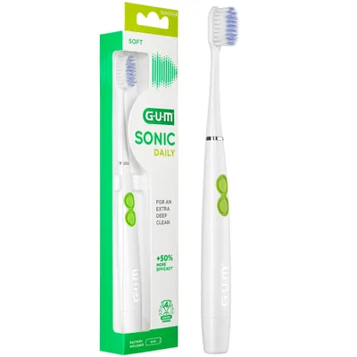 Produktbild von Sunstar GUM Sonic Daily, Szczoteczka soniczna biała