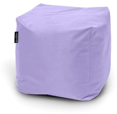 Produktbild von Sitzpouf für Outdoor, Fußhocker geeignet für Gaming-Sitzsäcke, wetterfest, Outdoor-Pouf (45x45x45cm, Flieder)
