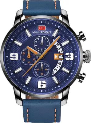 Produktbild von Mini Focus LE-23864 Uhr - Blau/Orange für Herren KP23864