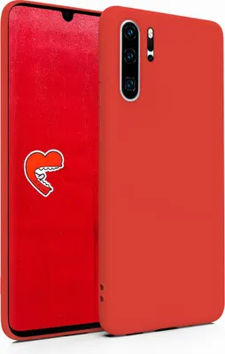 Produktbild von MyGadget Silikon Hülle für Huawei P30 Pro - robuste Schutzhülle - TPU Case Slim - Silikonhülle Back Cover - Slimcase Ultra Kratzfest Handyhülle matt - Rot