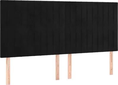 Obrázok produktu pre vidaXL Čelo postele čierne 200 x 5 x 118/128 cm zamat