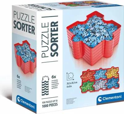 Obrázek produktu pro Clementoni 37040, Organizér na třídění puzzlů, Červená