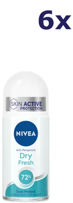 Produktbild von 6x Nivea Deo Roll-on – Dry Fresh 50 ml