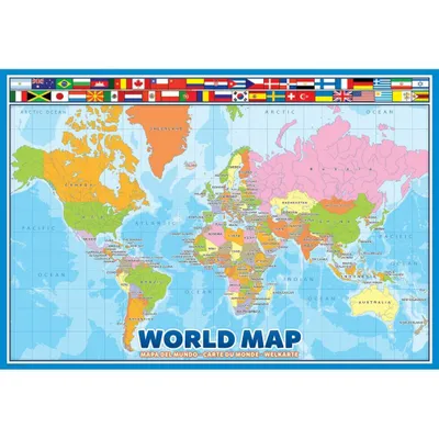 Produktbild von World Map Eurographics Kids 100 Pieces