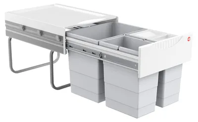 Image de Hailo Tandem 5. poubelle, gris clair.  - Poubelle