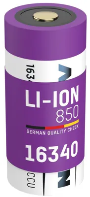 Productafbeelding van Ansmann 1300-0015 Ansmann 16340 Li-Ion Akku 850mAh 3,6V Micro USB Eingang 1300-0015