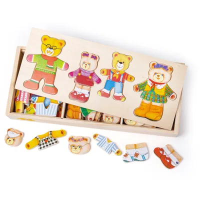 Produktbild von Bigjigs Toys Anziehpuzzle Bärenfamilie
