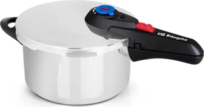Produktbild von Orbegozo HP-4006, 4 l, Edelstahl, Rund, Keramik, Gas, Halogen, Induktion, Versiegelte Platte, Edelstahl, Edelstahl