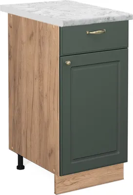 Obrázok produktu pre Kuchynská spodná skrinka Vicco Fame-Line Zelený a zlatý vidiecky dom 40 cm , AP Marble, Model 45555