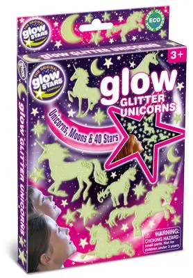 Immagine prodotto di Decorazione luminosa con unicorni e stelle glitterati
