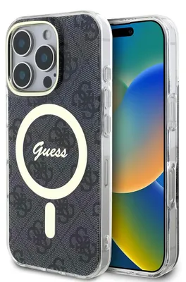 Zdjęcie produktu dla Etui Guess 4G MagSafe do iPhone 16 Pro Max czarny