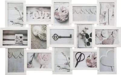 Immagine prodotto di Cornice VINTAGE per 15 foto, 73 x 45 cm