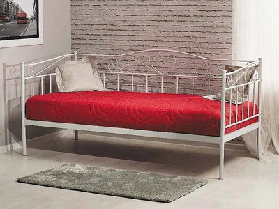 Image de Lit simple MARGOT - 90x200, blanc