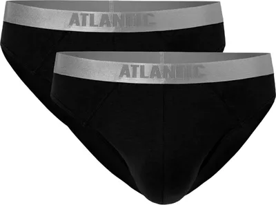 Produktbild von Herren Slips Atlantic Schwarz modal Baumwolle Elasthan S